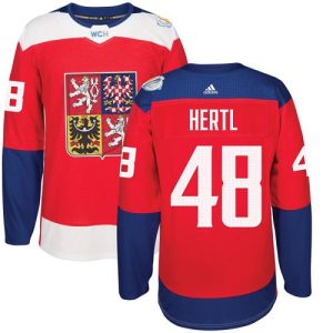 Herren Team Czech Republic #48 Tomas Hertl Authentic Rot Auswärts 2016 World Cup